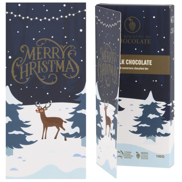 Merry Christmas Greeting Card Bar 100g