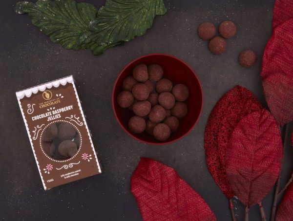 Festive milk coated raspberry jellies 150g - Image 3